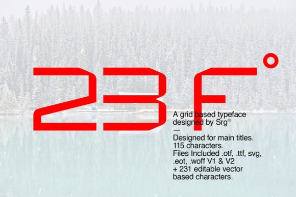 23F Font - Featured Image