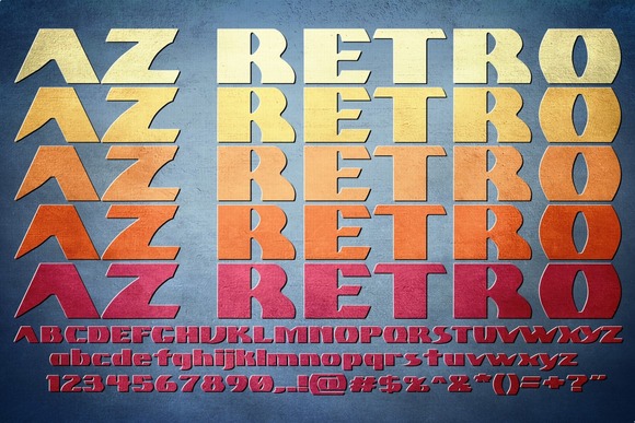 AZ Retro Font - Featured Image
