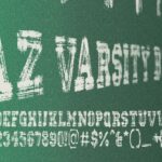 AZ Varsity Brushed Font - Featured Image