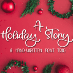 A Holiday Story Font - Featured Image