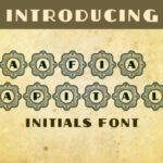 Aafia Capitals Font - Featured Image
