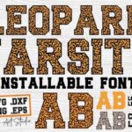 Ab Leopard Varsity Font - Featured Image