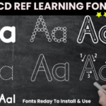Abc Tracing Alphabets Font - Featured Image