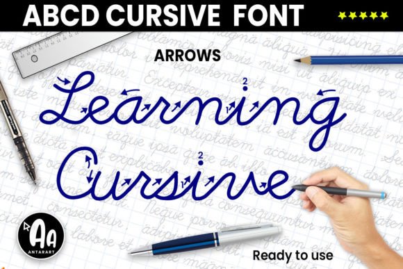 Abcd Cursive Arrows Font - Featured Image