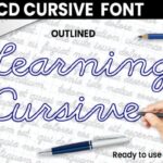 Abcd Cursive Outlined Font - Featured Image