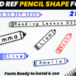 Abcd Ref Pen Shape Font - Featured Image