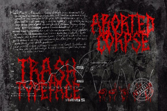 Aborted Corpse Metal Font - Featured Image