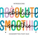 Absolute Smoothie Duo Font - Featured Image