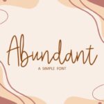 Abundant Font - Featured Image