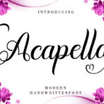 Acapella Font - Featured Image
