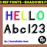 Acd Ref Shadows Sketched Font - Featured Image