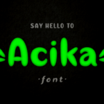 Acika Font - Featured Image