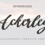 Ackerley Font - Featured Image