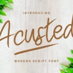 Acusted Font - Featured Image