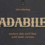 Adabile Font - Featured Image