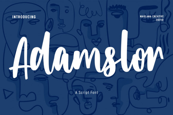Adamslor Font - Featured Image