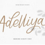 Adelliya Script Font - Featured Image