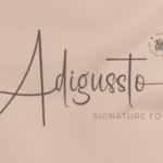 Adigussto Font - Featured Image