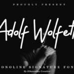 Adolf Wolfett Font - Featured Image