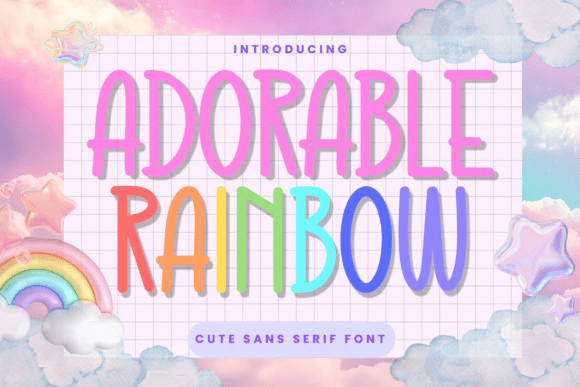 Adorable Rainbow Font - Featured Image