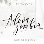 Adova Zombia Font - Featured Image