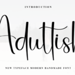 Adultish Font - Featured Image