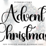 Advent Christmas Font - Featured Image