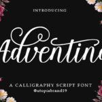 Adventina Script Font - Featured Image