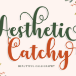 Aesthetic Catchy Font - Featured Image