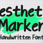 Aesthetic Marker Font - Featured Image