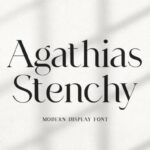 Agathias Stenchy Font - Featured Image