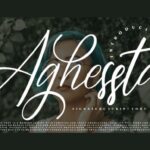 Aghessta Script Font - Featured Image