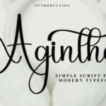 Agintha Font - Featured Image