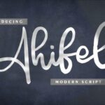 Ahifel Font - Featured Image