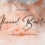 Ahmad Bantani Font - Featured Image