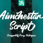 Aimchestar Script Font - Featured Image