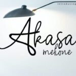 Akasa Melione Font - Featured Image