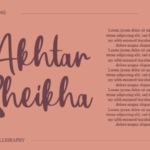 Akhtar Sheikha Font - Featured Image