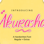 Akurasha Font - Featured Image