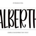 Alberth Font - Featured Image