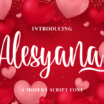 Alesyana Font - Featured Image