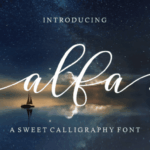 Alfa Scrip Font - Featured Image