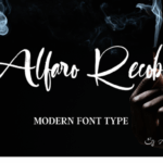 Alfaro Recobha Font - Featured Image