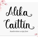 Alika Caitlin Font - Featured Image
