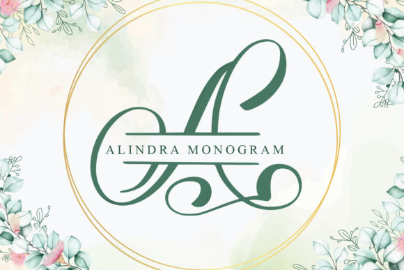 Alindra Monogram Font - Featured Image
