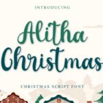 Alitha Christmas Font - Featured Image