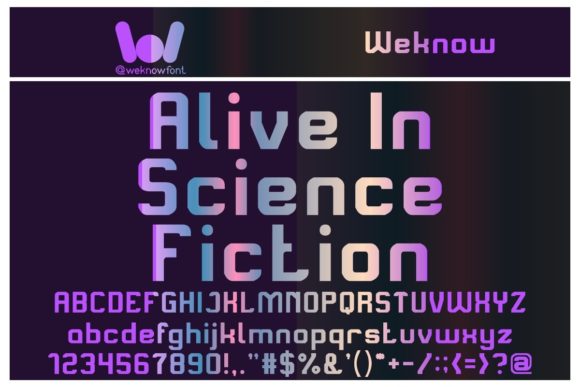 Alive in Science Fiction Font - Featured Image