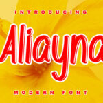Aliyana Font - Featured Image