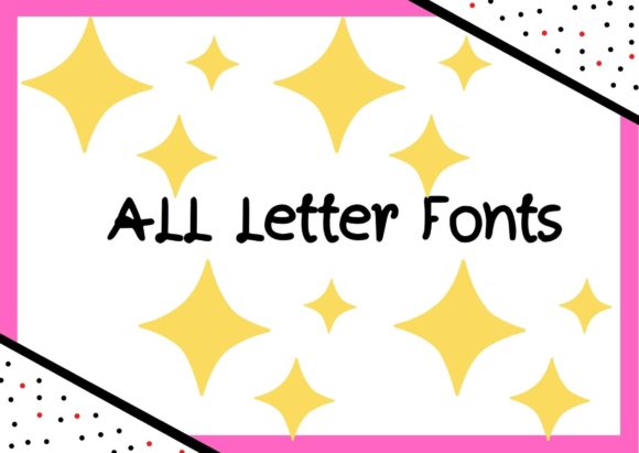 All Letter Style Font - Featured Image
