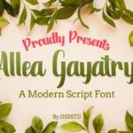 Allea Gayatry Font - Featured Image